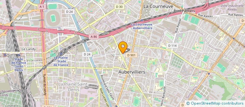 localisation de l'entreprise MONSIEUR NADJEM HAMITRY  AUBERVILLIERS