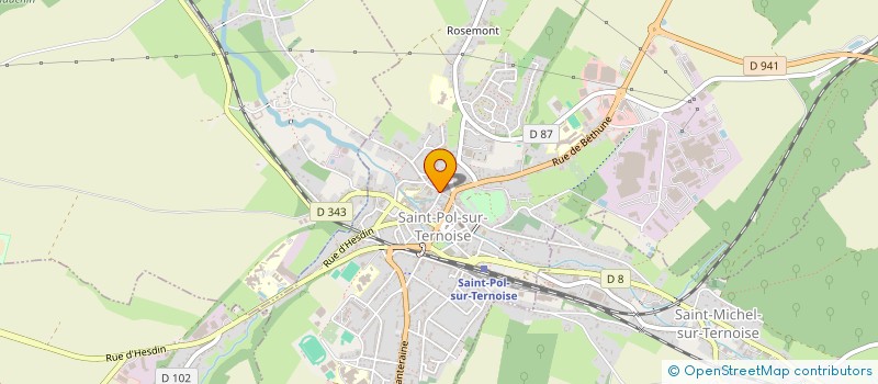 localisation de l'entreprise MONSIEUR NADJIB AZZOUZ  SAINT-POL-SUR-TERNOISE