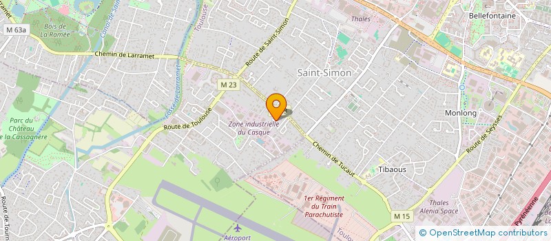 localisation de l'entreprise MONSIEUR NADJIB BELHADJ  CUGNAUX