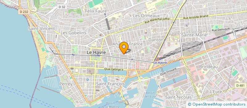 localisation de l'entreprise MONSIEUR NADJIB CHABOUB  LE HAVRE