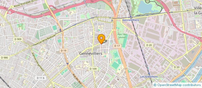 localisation de l'entreprise MONSIEUR NADJIB HAMOUDI à GENNEVILLIERS