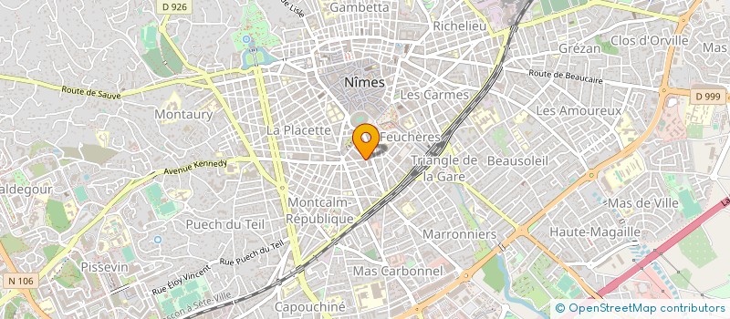 localisation de l'entreprise MONSIEUR NADJIM ABDELLI à NIMES