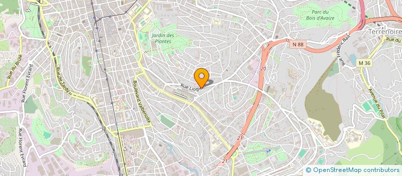 localisation de l'entreprise MONSIEUR NADJIM BENHADDAD  SAINT-ETIENNE