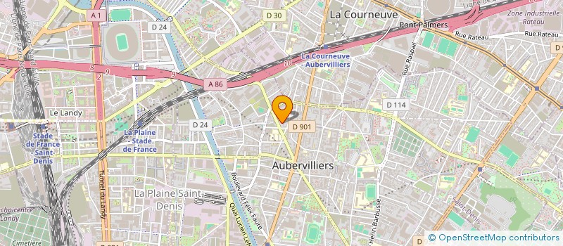 localisation de l'entreprise MONSIEUR NADJIM HAMITRI à AUBERVILLIERS