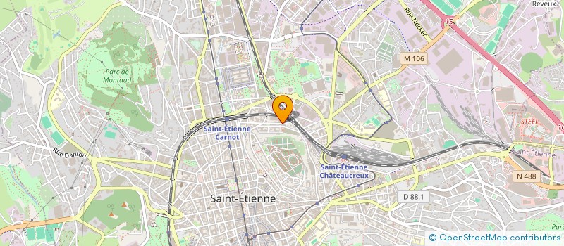 localisation de l'entreprise MONSIEUR NADJIM HAMOUDI  SAINT-ETIENNE