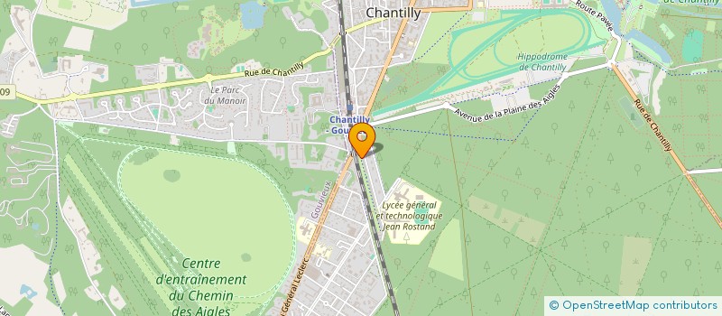 localisation de l'entreprise MONSIEUR NADJIM MOHAMED  CHANTILLY