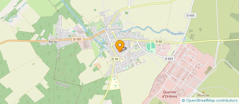 localisation de l'entreprise MONSIEUR NADJIM MOSTEFAOUI  SISSONNE