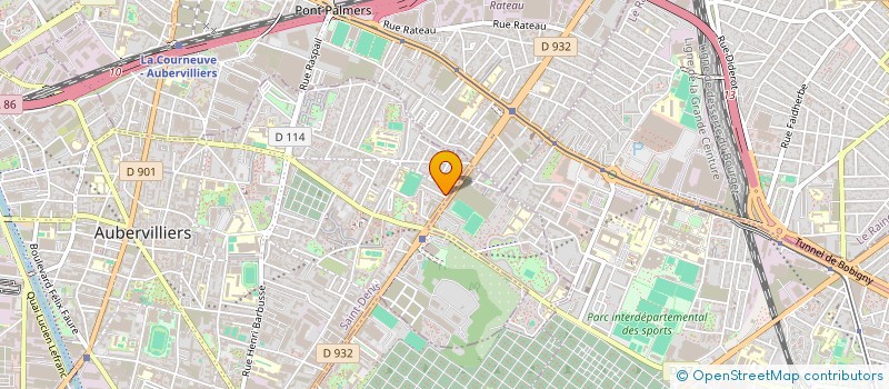 localisation de l'entreprise MONSIEUR NADJM BOUAZZA  AUBERVILLIERS