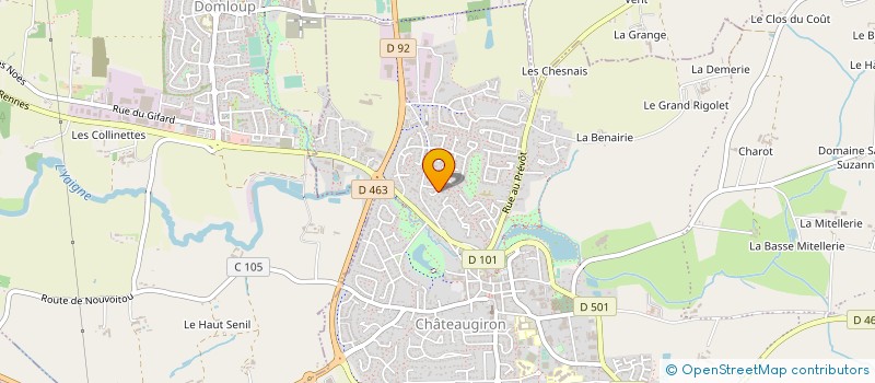 localisation de l'entreprise MONSIEUR NAEL CHARROUF  CHATEAUGIRON