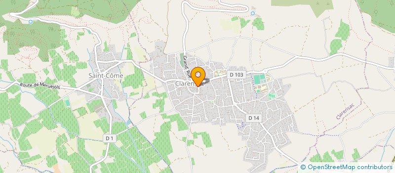 localisation de l'entreprise MONSIEUR NAEL DAKDOUK  CLARENSAC