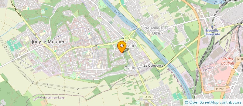 localisation de l'entreprise MONSIEUR NAEL GHOUNDALE  JOUY-LE-MOUTIER