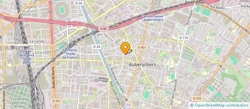 localisation de l'entreprise MONSIEUR NAEL LE MOAL  AUBERVILLIERS