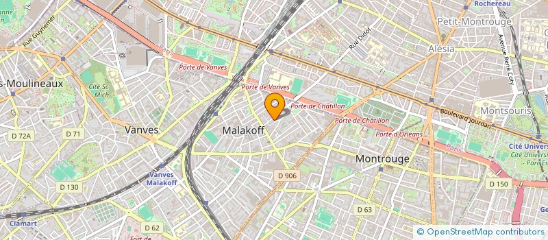 localisation de l'entreprise MONSIEUR NAEL MOUSSA  MALAKOFF