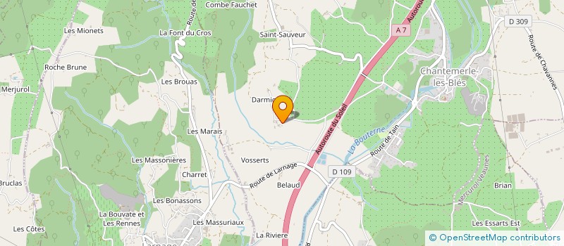 localisation de l'entreprise MONSIEUR NAEL PERRET  CHANTEMERLE-LES-BLES