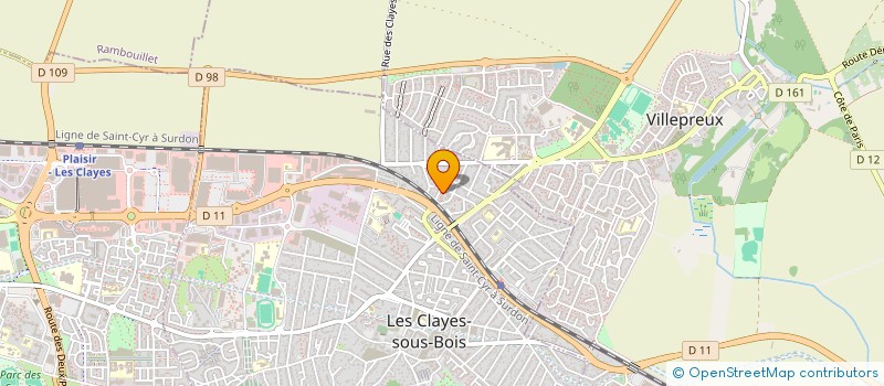 localisation de l'entreprise MONSIEUR NAFA AGOUNI KACI  LES CLAYES-SOUS-BOIS