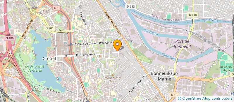 localisation de l'entreprise MONSIEUR NAFA NEKMOUCHE  CRETEIL