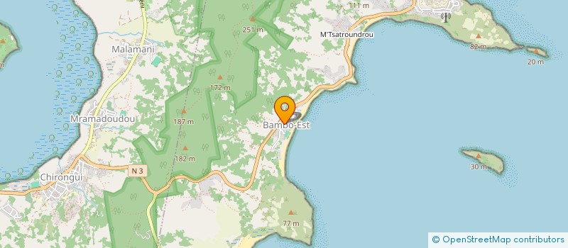 localisation de l'entreprise MONSIEUR NAFION KAMARDINE  BANDRELE