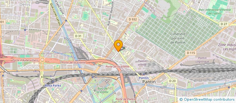 localisation de l'entreprise MONSIEUR NAFISSA OUCHAREF  PANTIN