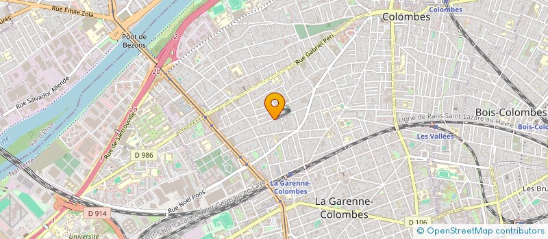 localisation de l'entreprise MONSIEUR NAHEL BOUHALOUFA  COLOMBES