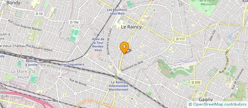 localisation de l'entreprise MONSIEUR NAHEL MOUNNAH à LE RAINCY