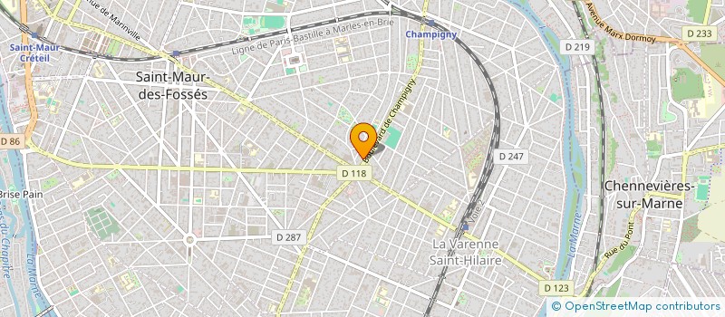 localisation de l'entreprise MONSIEUR NAHID HAMMOU  SAINT-MAUR-DES-FOSSES