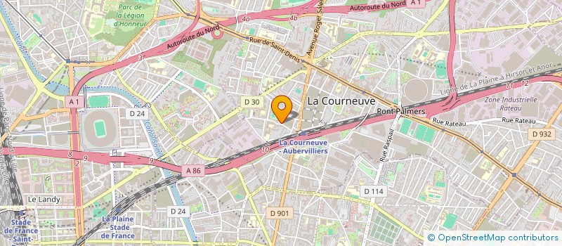 localisation de l'entreprise MONSIEUR NAHIM BEKKA à LA COURNEUVE