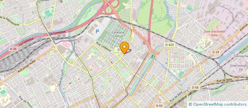 localisation de l'entreprise MONSIEUR NAIBULLAH HOTAK  MULHOUSE