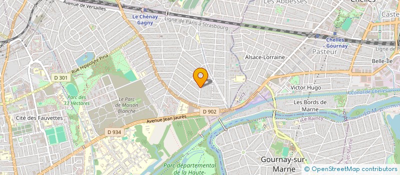 localisation de l'entreprise MONSIEUR NAIM ADJLOUA à GAGNY