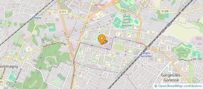 localisation de l'entreprise MONSIEUR NAIM AHMED ALI  SARCELLES