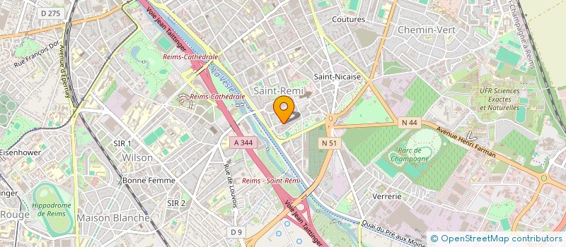 localisation de l'entreprise MONSIEUR NAIM HAZAM  REIMS