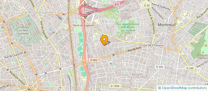 localisation de l'entreprise MONSIEUR NAIM ROUABEH à BAGNOLET