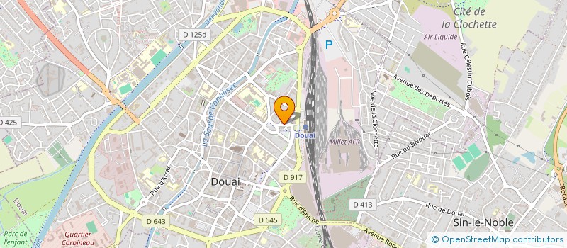 localisation de l'entreprise MONSIEUR NAIMA NALOUFI à DOUAI