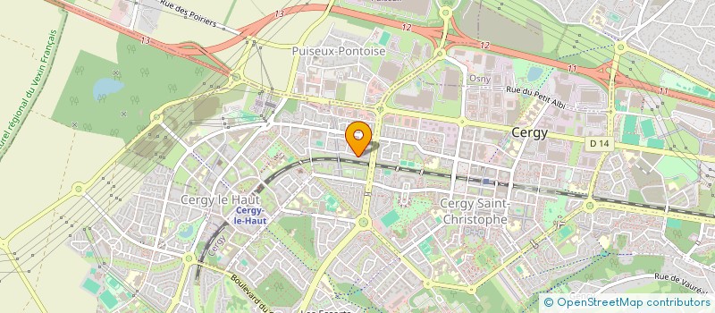 localisation de l'entreprise MONSIEUR NAISSEMON YORO  CERGY