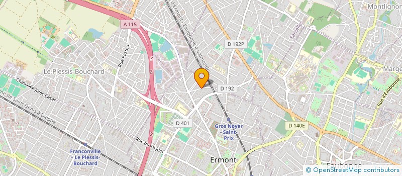 localisation de l'entreprise MONSIEUR NAJEM KERBOUB  ERMONT