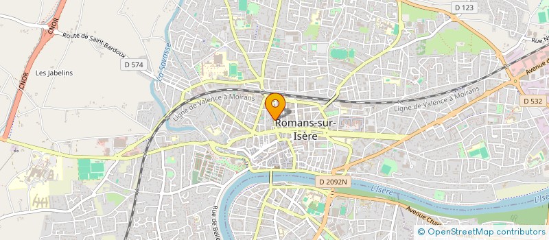 localisation de l'entreprise MONSIEUR NAJI ABDELLA YASSIN  ROMANS-SUR-ISERE