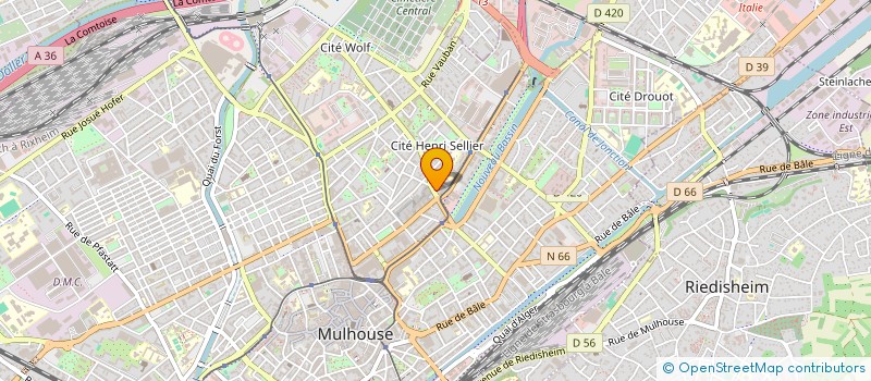 localisation de l'entreprise MONSIEUR NAJI KAMOUCHE  MULHOUSE