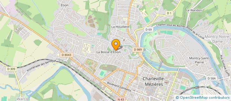 localisation de l'entreprise MONSIEUR NAJIB ARRAHMANI  CHARLEVILLE-MEZIERES