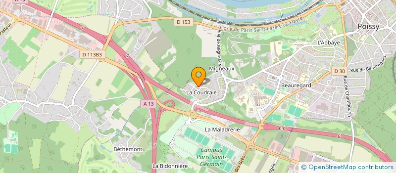 localisation de l'entreprise MONSIEUR NAJIB EL GAHODI  POISSY