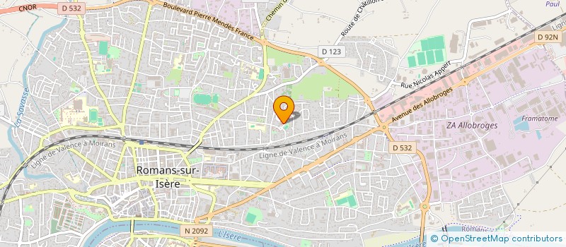 localisation de l'entreprise MONSIEUR NAJIB GHRAIDI  ROMANS-SUR-ISERE