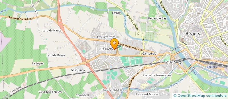 localisation de l'entreprise MONSIEUR NAJIB MESKINE  BEZIERS