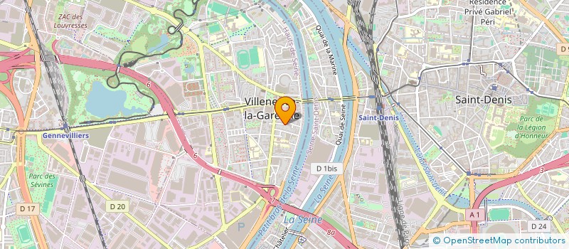 localisation de l'entreprise MONSIEUR NAJIB MOUJDI à VILLENEUVE-LA-GARENNE