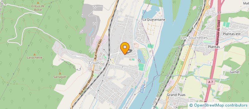 localisation de l'entreprise MONSIEUR NAJIB ZARIOUHI  CRUAS