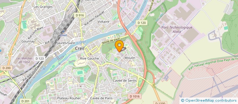 localisation de l'entreprise MONSIEUR NAJIBULLAH AHMADI  CREIL