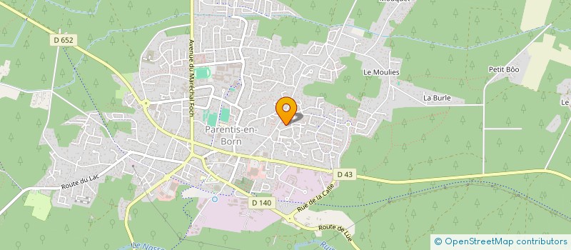 localisation de l'entreprise MONSIEUR NAJIBULLAH HAMDARD  PARENTIS-EN-BORN