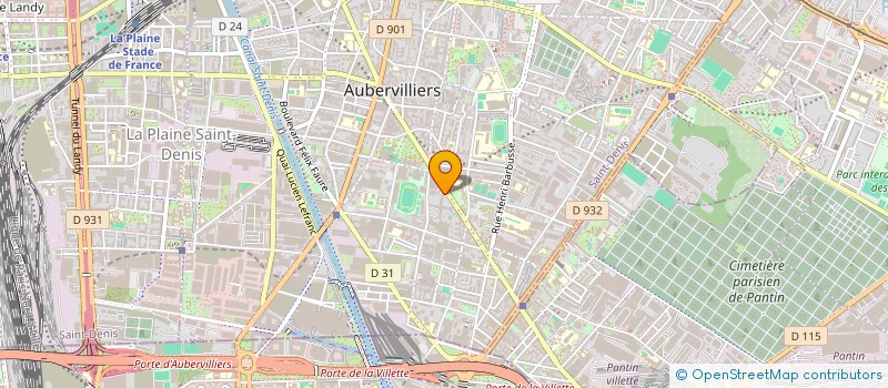 localisation de l'entreprise MONSIEUR NAJIBULLAH MAMOUND  AUBERVILLIERS