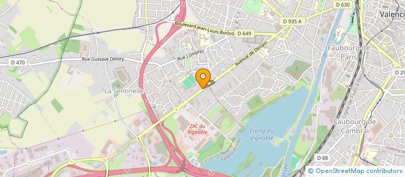 localisation de l'entreprise MONSIEUR NAJIBULLAH WALIKHEIL  LA SENTINELLE