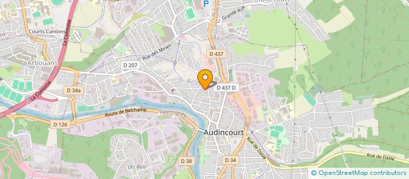 localisation de l'entreprise MONSIEUR NAJIM BOUSSAID  AUDINCOURT