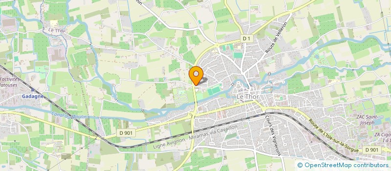 localisation de l'entreprise MONSIEUR NAJIM BOUZALMAT  LE THOR