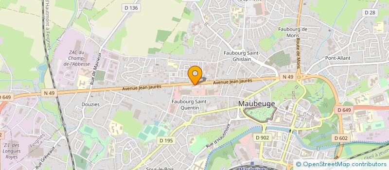 localisation de l'entreprise MONSIEUR NAJIM DJELLOUDI  MAUBEUGE