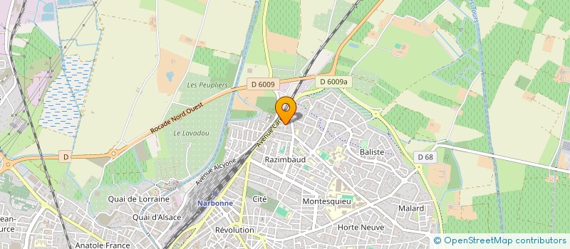 localisation de l'entreprise MONSIEUR NAJIM LAKHOUAJA  NARBONNE